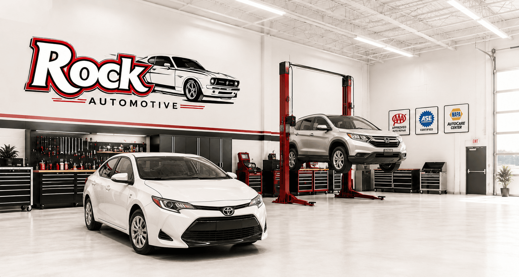 Premium Automotive Workshop Background